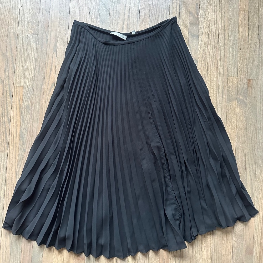 Vince Chiffon Pleated Skirt